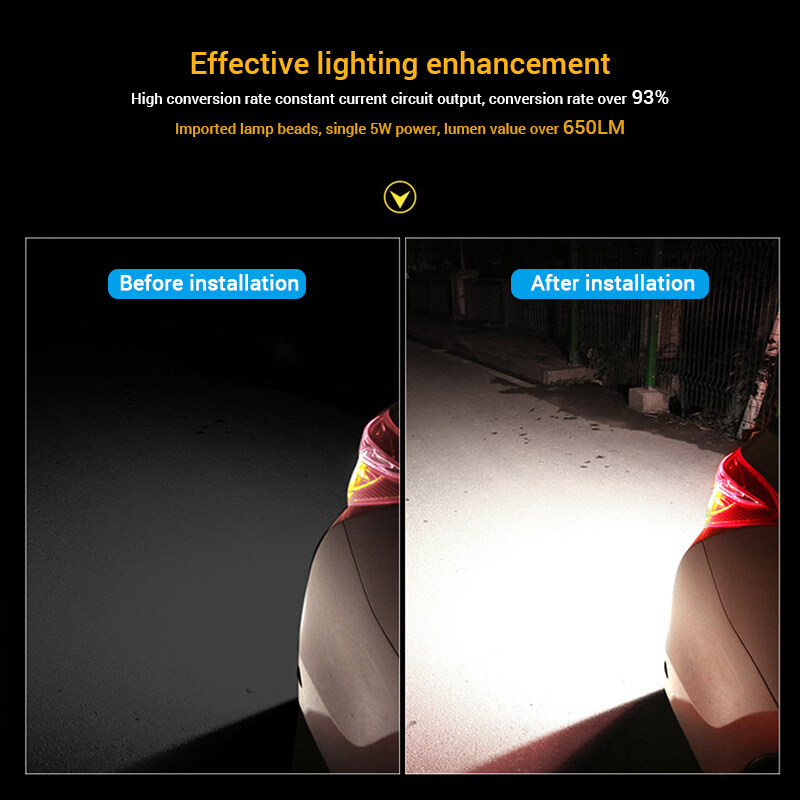 Đèn LED Đảo Ngược Mắt Đại Bàng Xe Hơi Siêu Sáng Refit Gương Chiếu Hậu Ánh Sáng Mạnh, Đèn Lùi Sáng