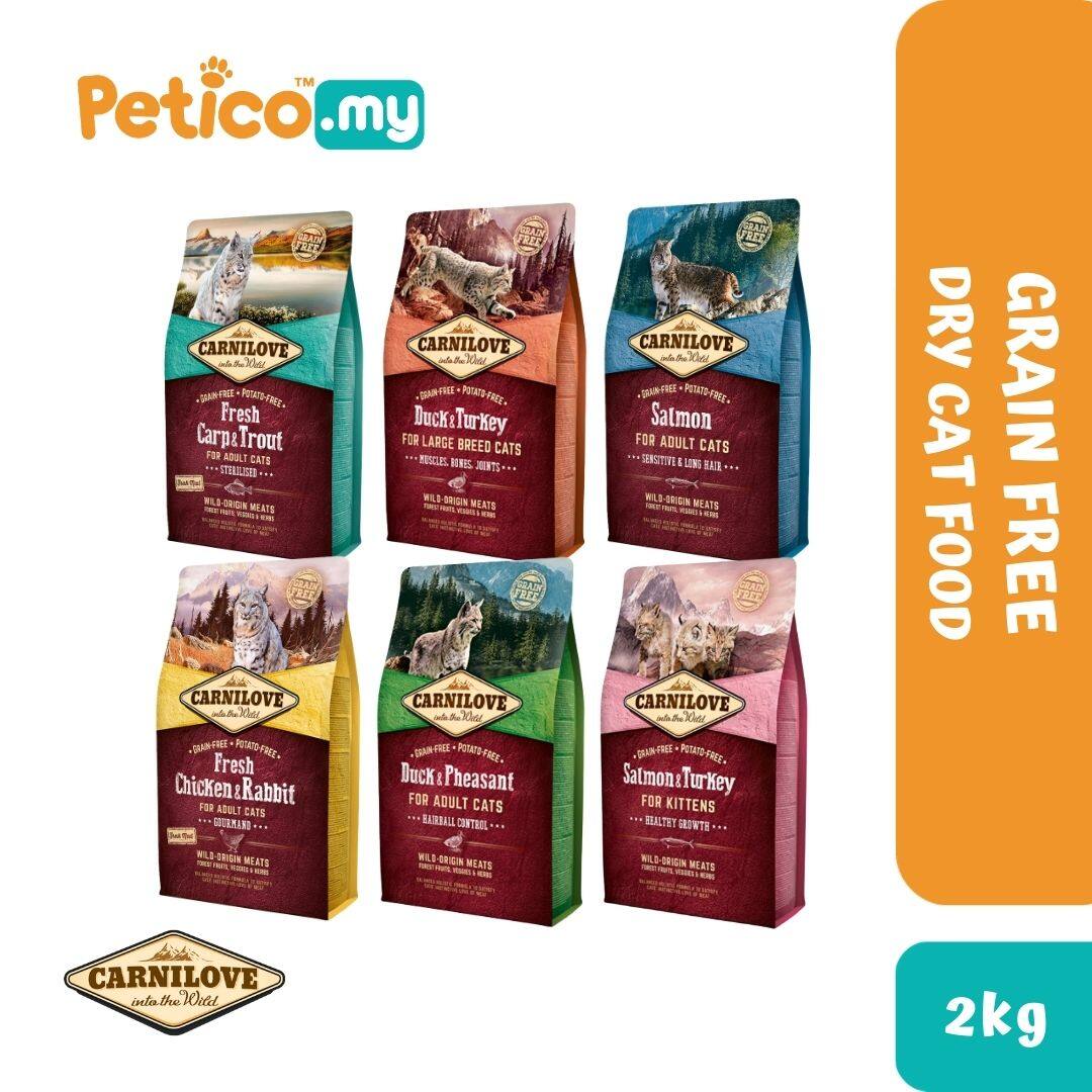 Carnilove Cat Grain Free 2KG Dry Cat Food (Long Hair Cat
