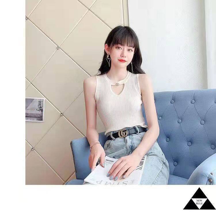 S-3XL Áo Gi Lê Cổ Lọ Không Tay Cỡ Vải Nhung Lông Cho Nữ Áo Gi Lê Mặc Trong Bó Sát Hàn Quốc Phù Hợp Với Mọi Người