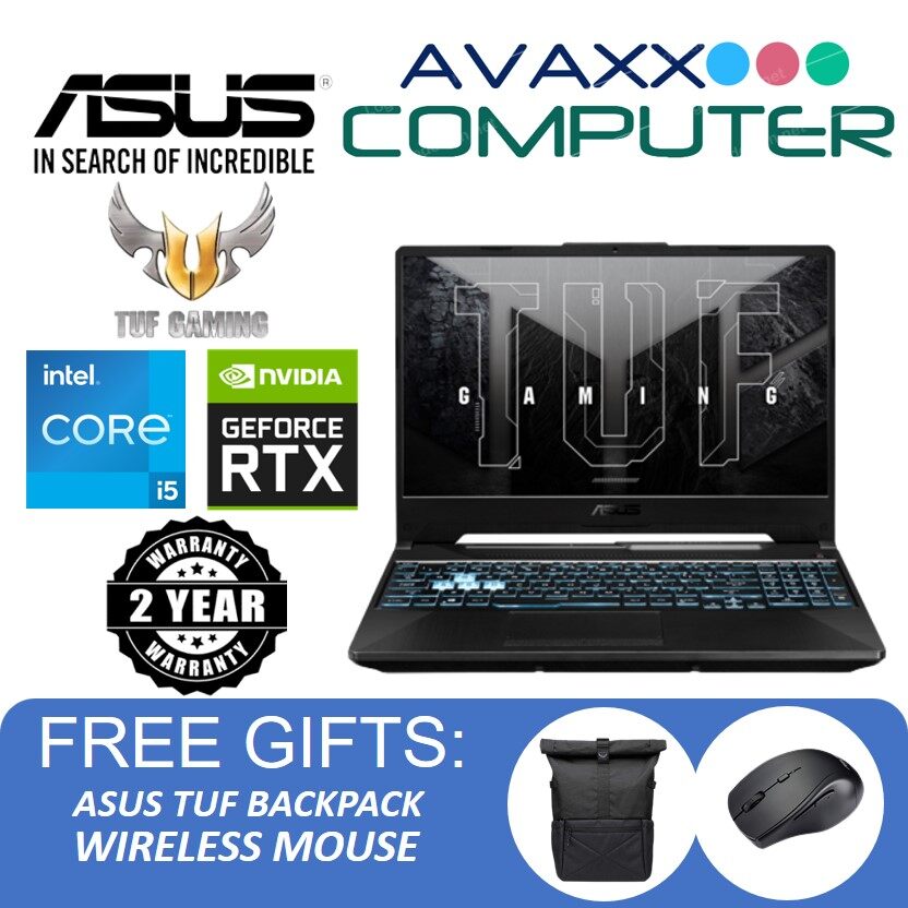 ASUS TUF F15 FX506H-CHN345W 15.6" FHD 144Hz Gaming Laptop Gray ( I5 ...