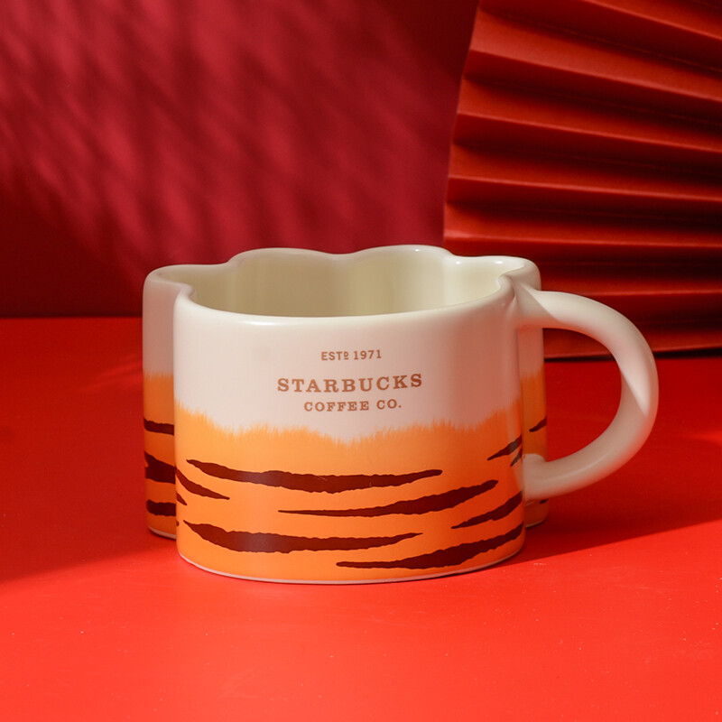 Starbuck 2022 Cute Tiger Chinese New Year Mug Stainless Steel Stainless Steel Thermos Cup Tiger Claw Cute Glass Gift