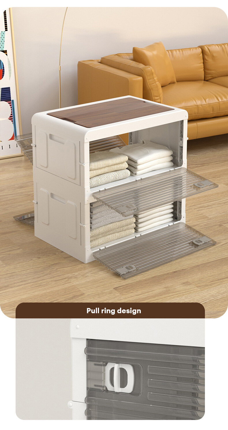 JJT foldable storage cupboard storage cabinet multipurpose shelf Kitchen cabinets, transparent doors, overturned shelves wide transparent cabinet Children's storage cabinet, toy storage cabinet Multi-layer transparent storage cabinet Multi-purpose cabinet