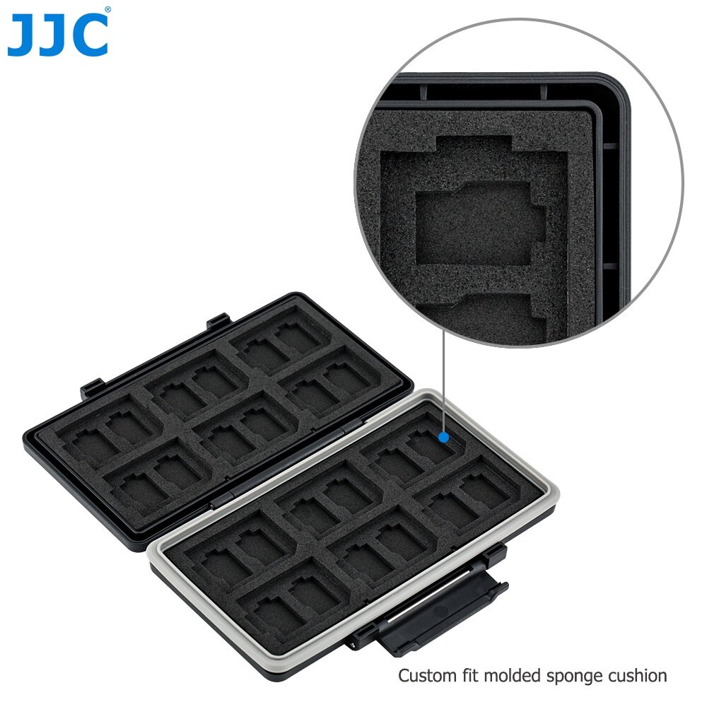 JJC Ultra Thin Memory Card Case Large Capacity Flash Card Storage Box Protection Holder for SD Micro SD MSD TF XQD CFexpress Type A B NS Nintendo Switch Card and M.2 2280 SSD Solid State Drive