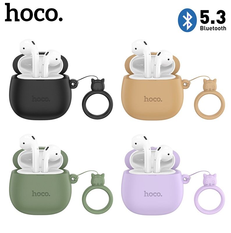 HOCO EW45 TWS True Wireless Headphones Bluetooth 5.3 Earphone With Microphone Sports headphones For ios Xiaomi Huawei Vivo Oppo Android All Smartphones Universal With Free Earphone Cover