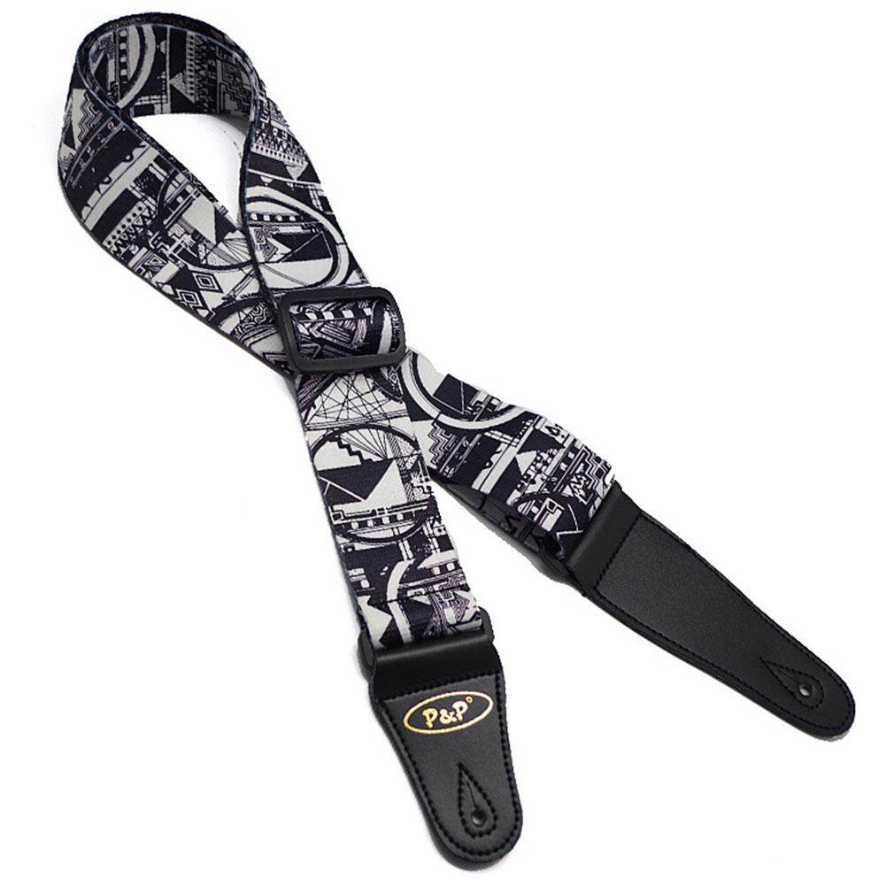 P&P Fashion Printing Soft Guitar Strap Adjustable Acoustic Electric Bass Strap Guitar Belt