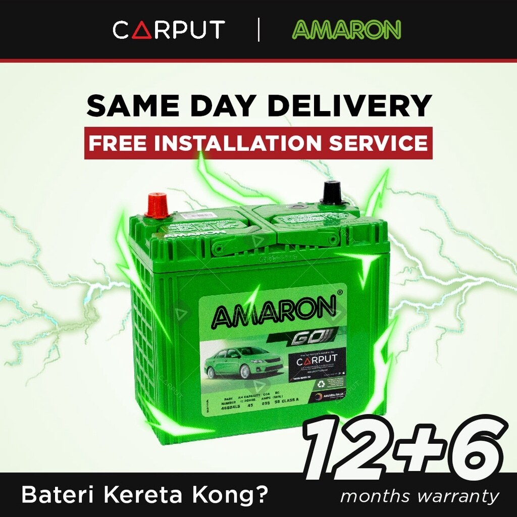 battery 〚 NS60 NS60R NS60RS NS60RST 46B24R〛Amaron GO Bateri Kereta Car