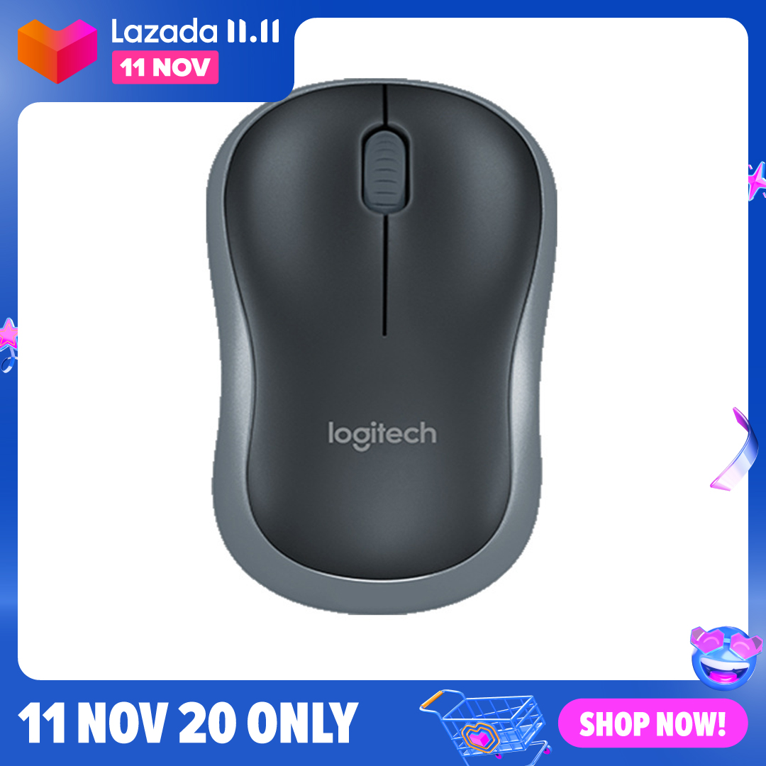 Hot spot # logitech m186 chuột quang công thái học 2.4ghz usb không dây 1000 chuột dpi quang điện tử cả hai tay chuột cho máy tính xách tay gia đình văn phòng