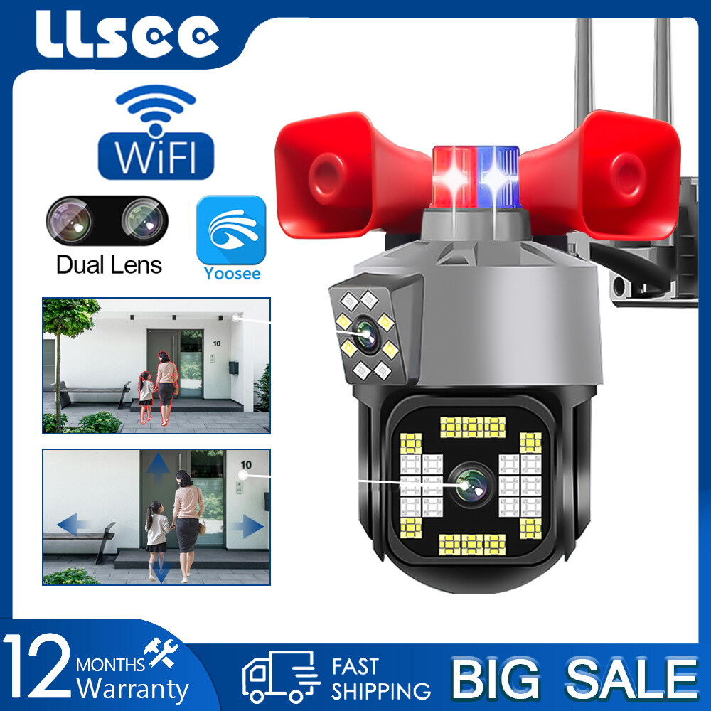 Camera Yoosee 2 Mắt WIFI CCTV 4k 8MP FULL HD không dây ngoài trời Camera an ninh ip đầy màu sắc cuộc gọi hai chiều ai báo động theo dõi di động