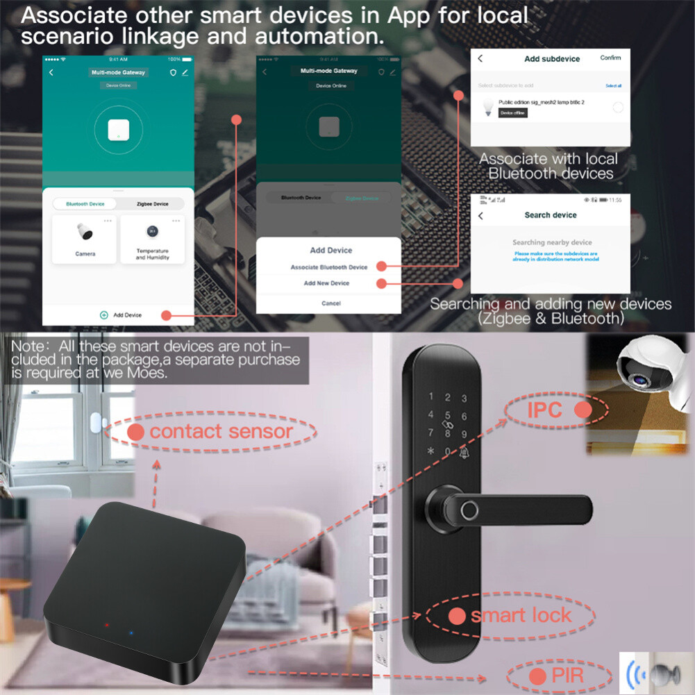 Cổng ZigBee E Life Smart Store Thông Minh Tuya 3.0 Cổng Đa Chế Độ Tương Thích Blue-Tooth Bridge Không Dây Tuya Cuộc Sống Thông Minh Điều Khiển Điều Khiển Thiết Bị 128 Vì Hiệu Suất Mạnh Mẽ Hoạt Động Cho Alexa Google Home
