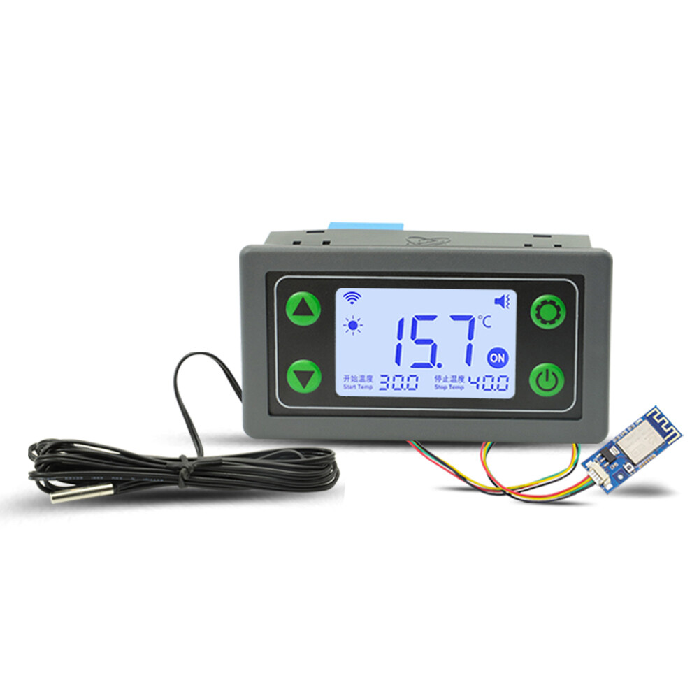 Shockley DC6-30V Temperature Controller ST30 Wifi Remote Digital Thermostat Temperature Control with Waterproof NTC Sensors