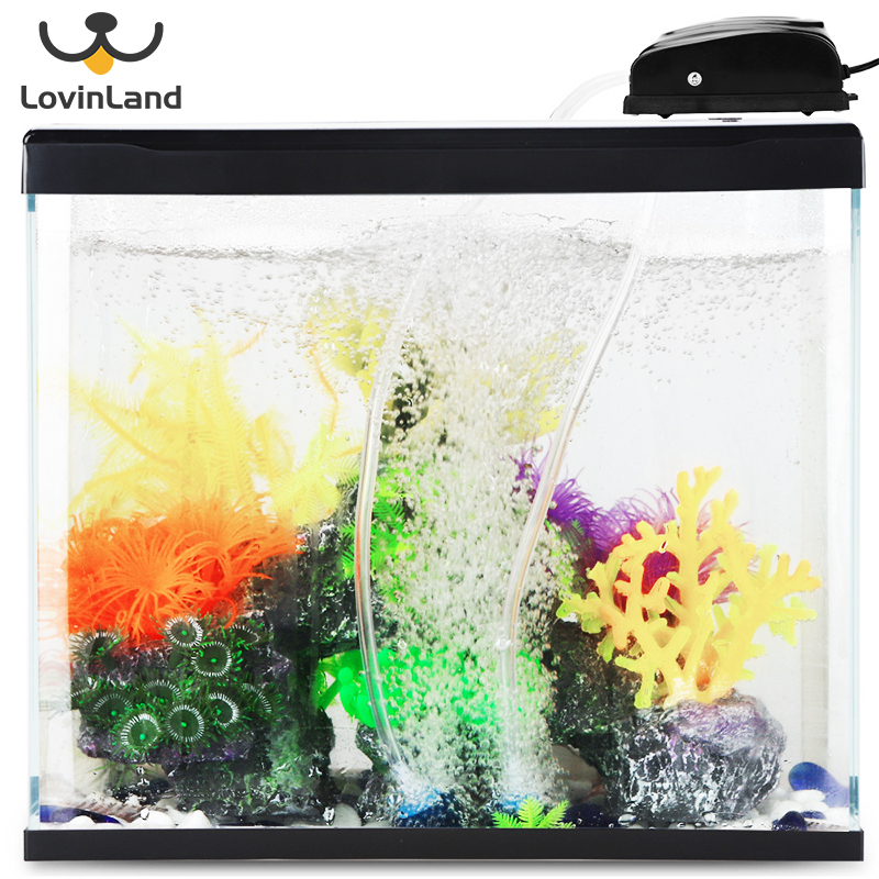 [Lovinland] Bơm Sục Khí Nhỏ Cho Bể Cá Bơm Oxy Bơm Oxy Bơm Oxy Siêu Yên Tĩnh (2 Cửa Thoát Khí)