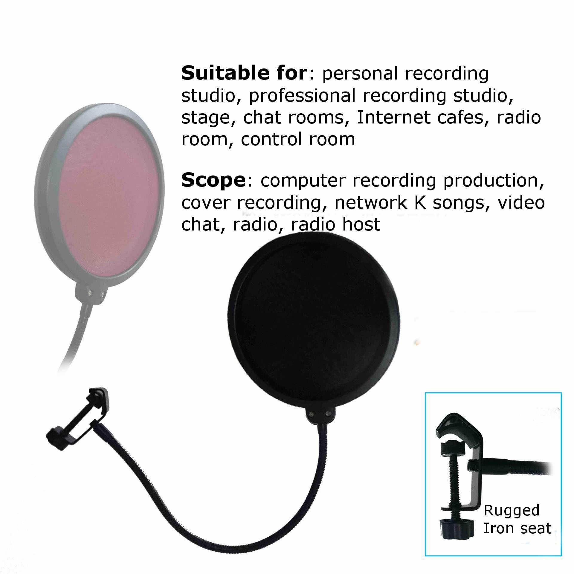 thumbnail image 2 of Hakeeta Pop Filter Mask,15.5cm Diameter Pop-up Filter Spray Hood 2 of 9