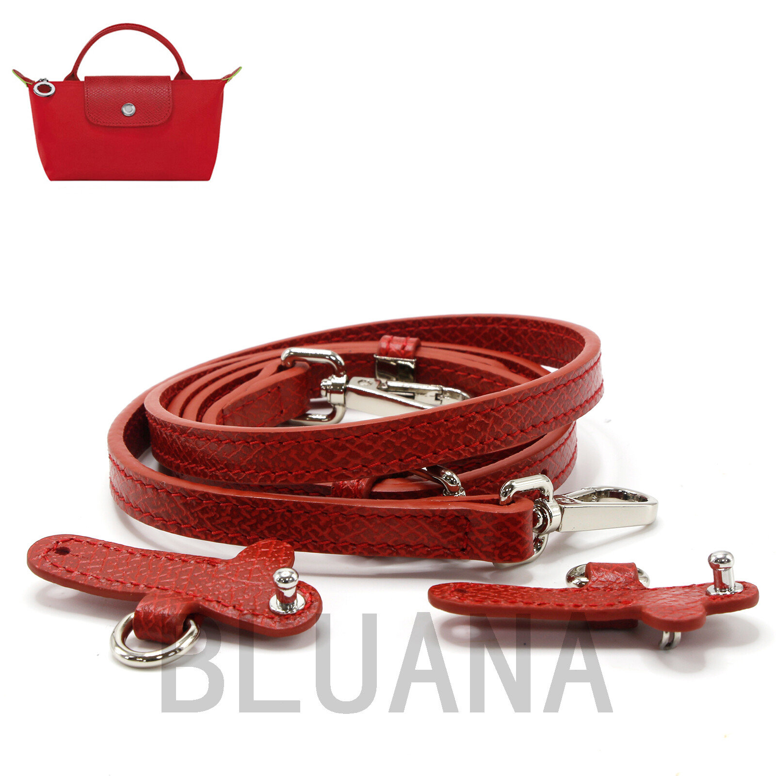 LONGCHAMP Mini Bag Leather Shoulder Strap Kit Without Perforations Removable Adjustable Shoulder Strap