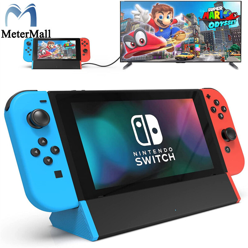 Siwiqu Tv Dock Station Replacement With 4k Hdmi-compatible Adapter/Type C/USB Port Compatible For Nintendo Switch/switch Oled