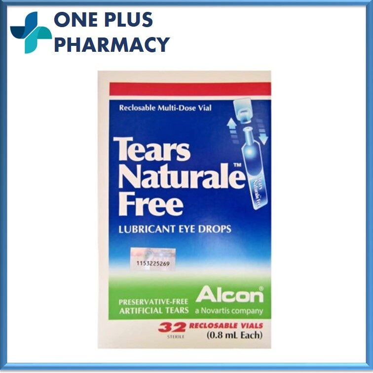 Alcon Tears Naturale Free Lubricant Eye Drops 32 x 0.8ml [EXP 01/2025 ...