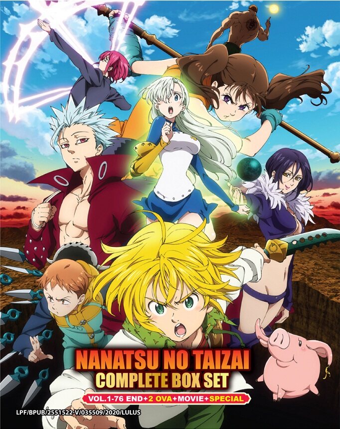 Nanatsu no Taizai (Seven Deadly Sins) 七原罪 Anime DVD Complete Series (Vol.  1-76 End) +2 OVA +Movie +Special (8 DVDs) (Chinese/English/Malay Subtitles)  | Lazada