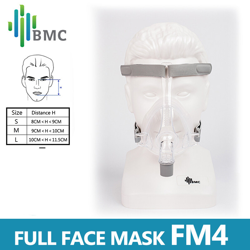 BMC F4 Full Face Mask CPAP Mask For CPAP Machine Of S/M/L Three Size Masks Special Effect COPD