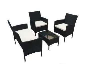 Ipro Rattan Outdoor Sofa Set Patio Garden Furniture 4 Seater Ipro Rattan Outdoor Sofa Set Patio