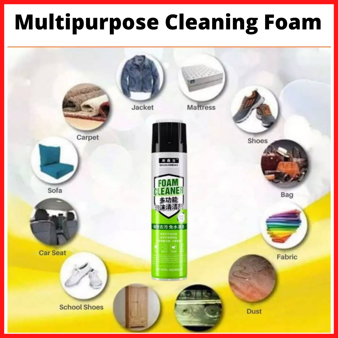 Foam Cleaner Multipurpose Foam Spray Pencuci Serbaguna Leather Car Bag