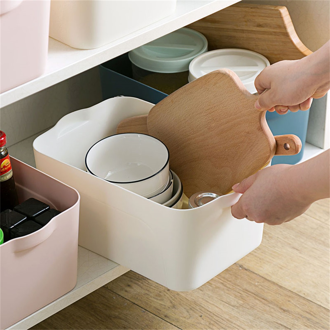 Hộp Đựng Đồ Homenhome, Tủ Đồ Gia Dụng, Hộp Hoàn Thiện Máy Tính Để Bàn, Hộp Nhựa