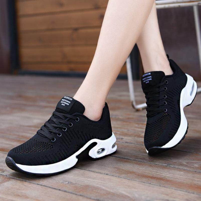Giày Thể Thao Thời Trang Nữ, Giày Quần Vợt Cột Dây, Giày Thô Đế Bánh Mì, Giày Chạy Bộ Thể Thao Đệm Khí, Giày Thường Ngày giá rẻ