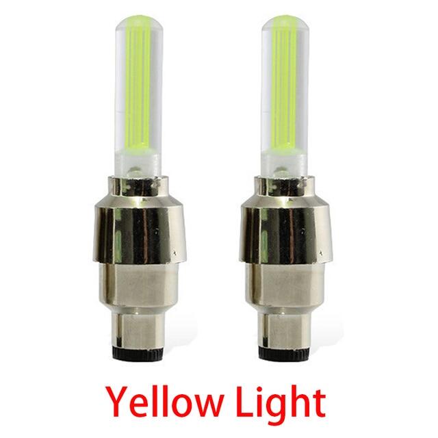 2PCS Bicycle Lights Motion Sensor LED Lights with Batteries for Road MTB Mountain Bike Tyre Tire Valve Bicycle Accessories