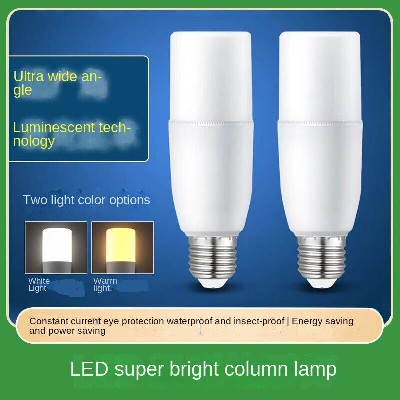 HOME MI🔥Ready Stock🔥Ultra-bright Dimmable LED Bulb E27/B22-220V Thread 3W White Warm Light No Flicker Energy-saving Lamp Bedroom Lamp Restaurant Pendant Lamp Yuba Lamp Eye Protection Lamp Cylindrical Cylindrical Lamp Bulb 节能灯 卧室灯 餐厅吊灯 浴霸灯 护眼灯 柱形圆柱灯