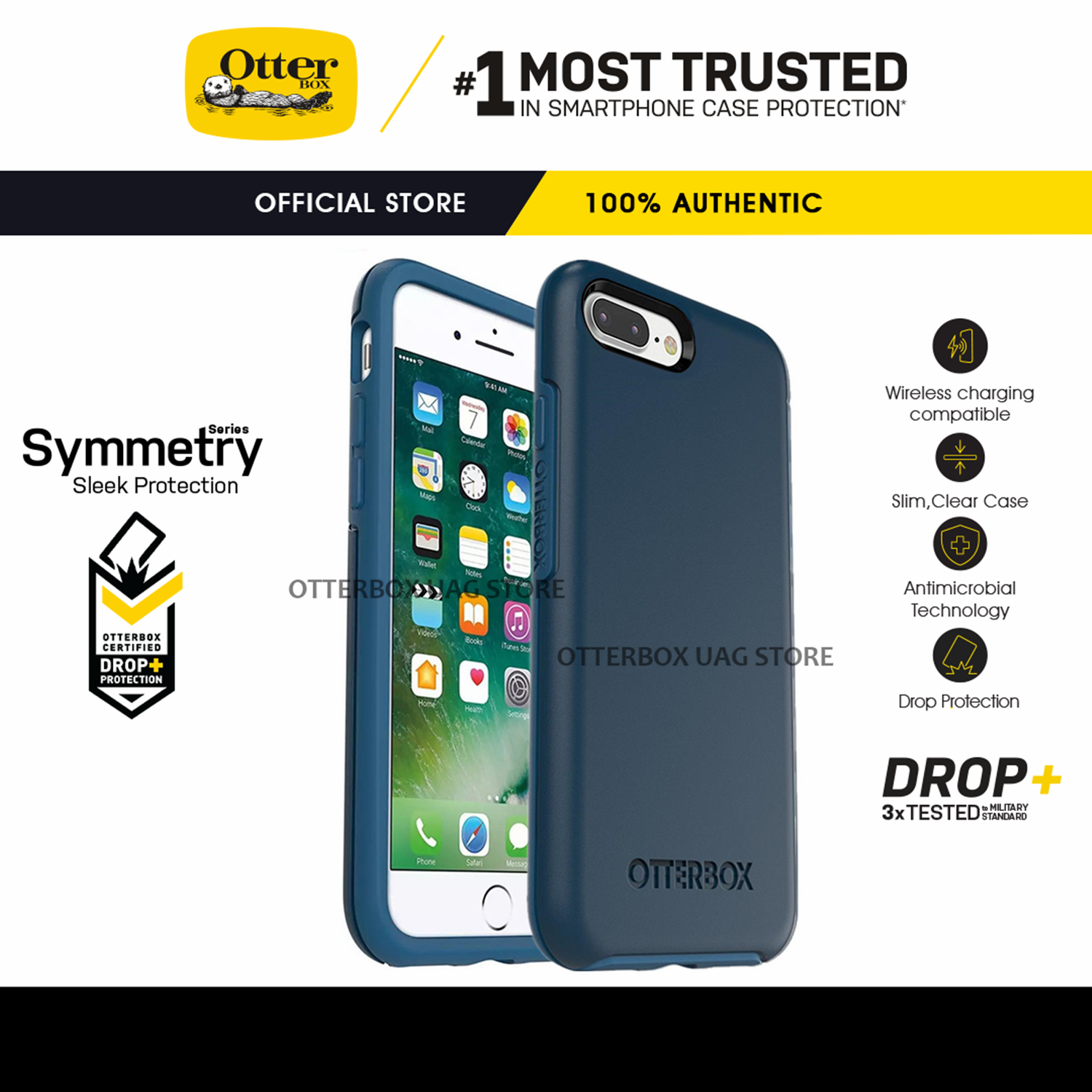 Otterbox apple iphone 8 plus / iphone 7 plus / iphone 8 / iphone 7 symmetry loạt ốp điện thoại