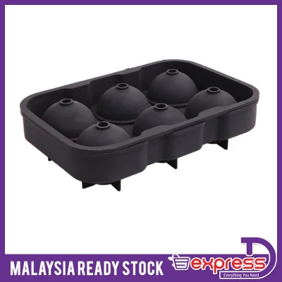 Ice Cube Tray Mold Ice Ball Maker Whiskey Wine Cocktails Beverages Food Grade Flexible Silicone BPA Free