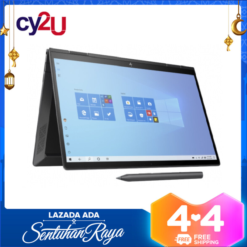 HP ENVY x360 13-AY0043AU 13.3 FHD Touch Laptop - Nightfall Black (AMD Ryzen 5 4500U, 8GB, 512GB SSD, AMD Radeon Graphics, Win10) + Free MS Office H & S and HP Backpack Malaysia