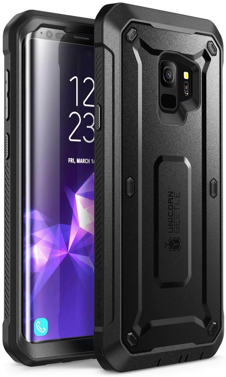 Ốp Lưng Supcase UB Pro Cho Samsung Galaxy S7/S8/S9/S7 S8active/S8 Plus/S9 Plus/S10 E Miếng Bảo Vệ Màn Hình Tích Hợp Ốp Lưng Toàn Thân (Đen)