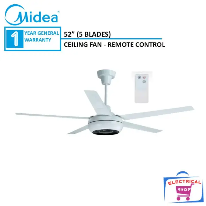 Midea Ceiling Fan Mfc 1405cr With 5 Plastic Blades Mfc1405cr