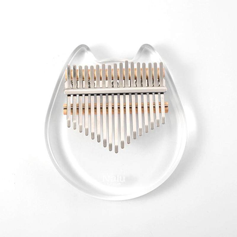 Nalu NK-CT Crystal Cat 17 key Kalimba Acrylic Thumb Piano Mbira Transparent Keyboard Instrument 型号:NK-CT Malaysia