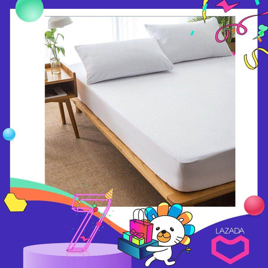 WOND 180 * 190cm kapas matras menutupi padat warna Waterproof debu-bukti Mattress Protector