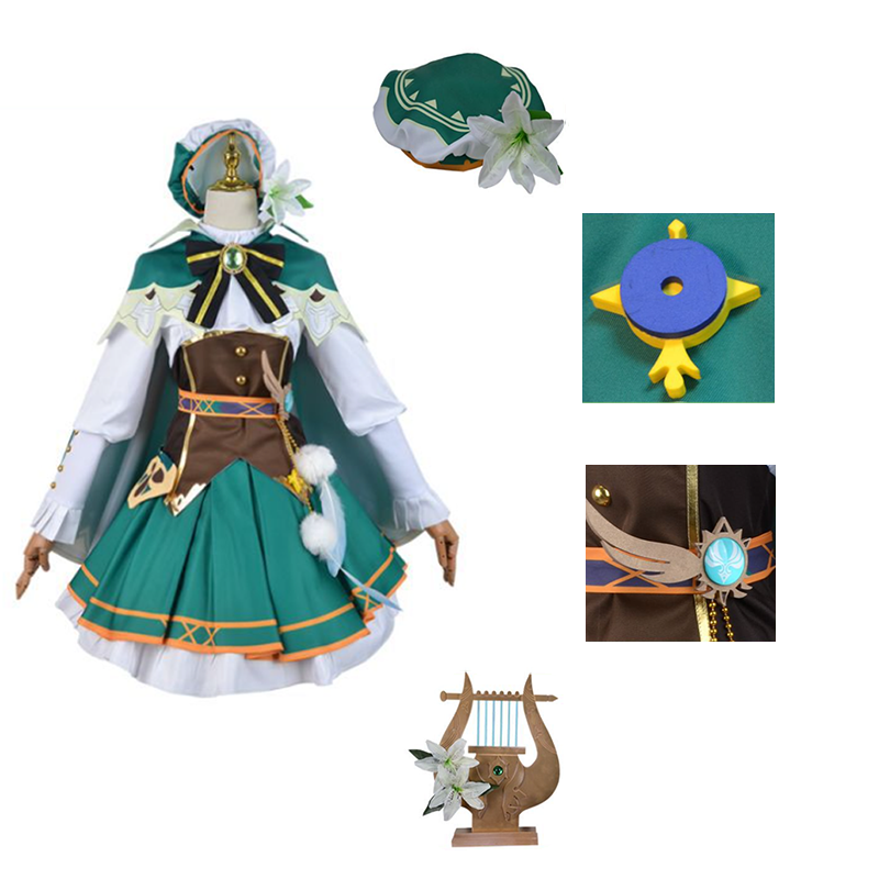 Genshin Impact Venti Cosplay Full Set Costume Party Dress Adult Women genshin-impact-venti-cosplay-full-set-costume-party-dress-adult-women