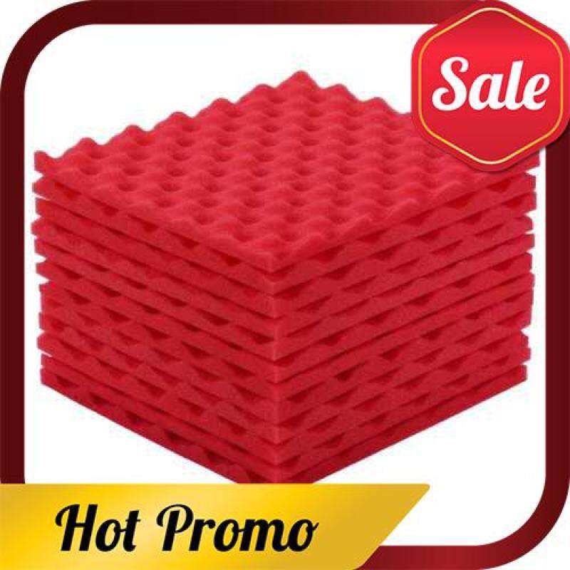 Studio Acoustic Foams Panels Sound Insulation Foam 30 * 30cm/ 12 * 12in, Pack of 12pcs, Red (Red) Malaysia