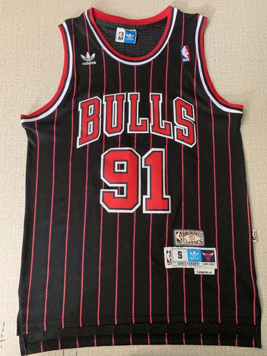 black rodman bulls jersey