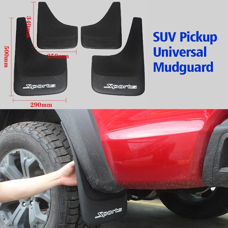 Suv Piack Mudguards Universal Mudguard Car Front Rear 4 Piece/Ste