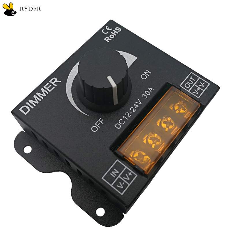 Controller Soft Stable Pwm Digital Dimming For Led Light Bar Led 24v Switch Led Dimmer 30a Regulator Adjustable 360w 12v