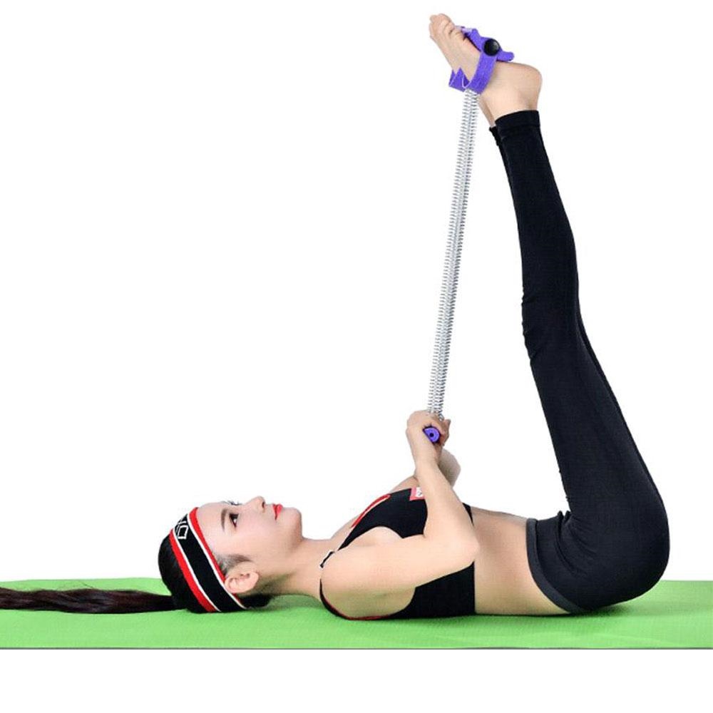 【HOT NEW】 ElasticSpring Sit-Up Pull Rope Spring Tension Band Foot Pedal Abdominal Exerciser ExerciseSlim Training Equipment