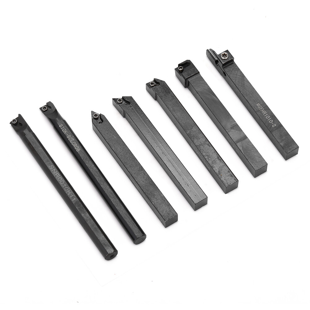 3Pcs 10mm CNC Alloy Lathe Turning Tools Set Wrench Insert Boring Bar Holder