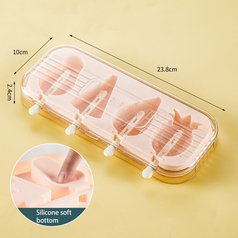 XMDS Ice cream mold, homemade food grade silicone children's ice cream mold, popsicle, popsicle, ice cream
