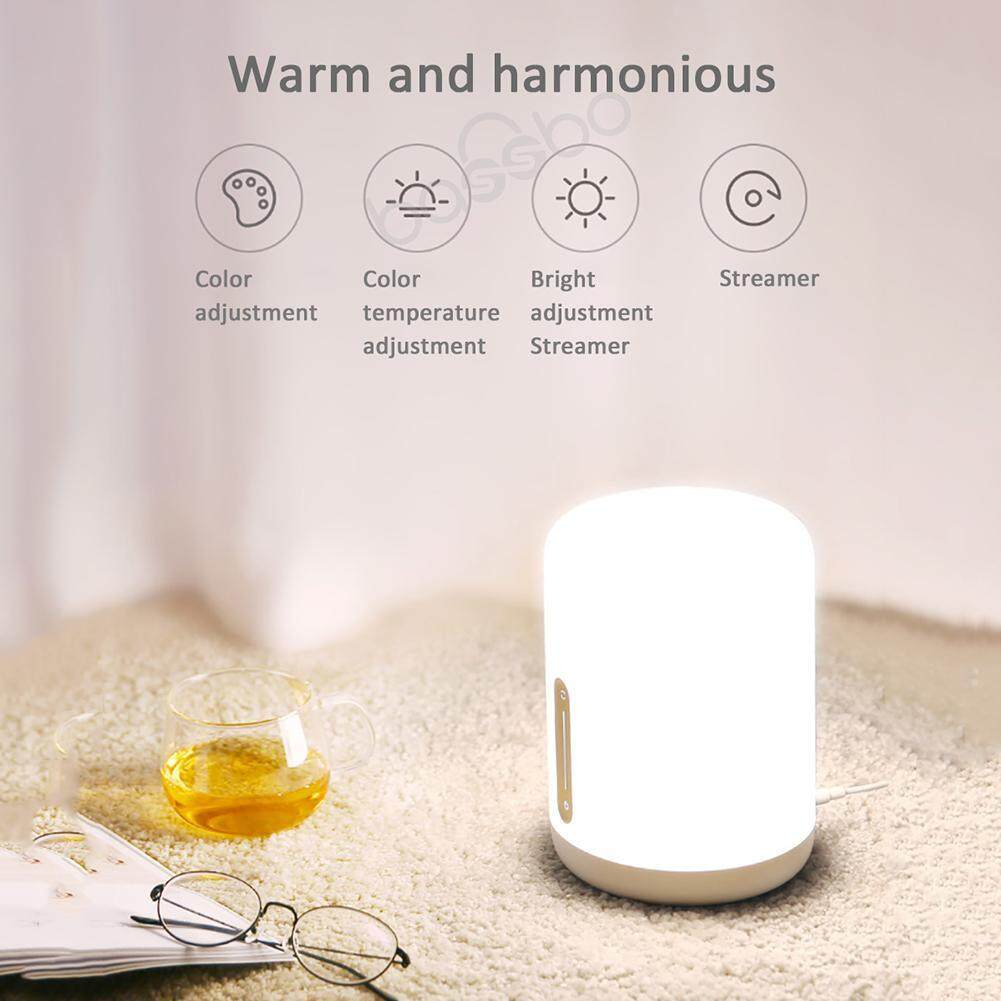 Xiaomi MiJia Smart Đèn Ngủ 2 Điều Khiển Giọng Nói Cảm Ứng Bàn Đèn Ngủ