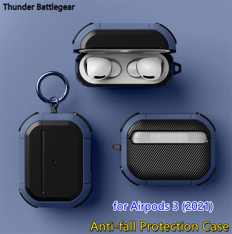 Chất Lượng Cao Bốn Góc Chống-Mùa Thu bluetooth không dây Tai Nghe Bảo Vệ Trường Hợp Cho Apple Airpod 3 Silicon + Cứng PC Chống Sốc Bìa Cho Airpods Pro 2 1 hộp sạc Phụ Kiện