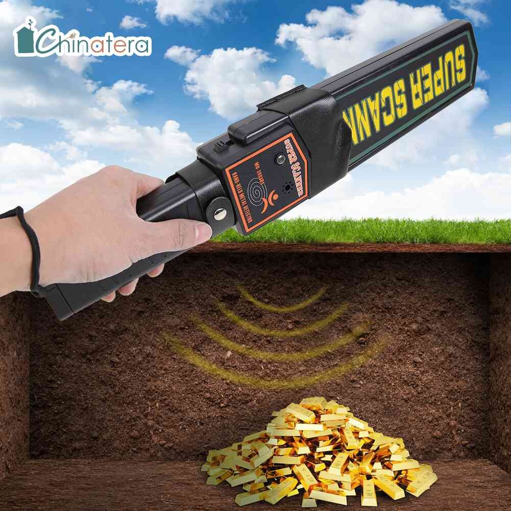 Chinatera Portable Handheld Metal Detector Gold Detectors Treasure Hunter High Sensitivity Security Scanner Security Instrument Checker