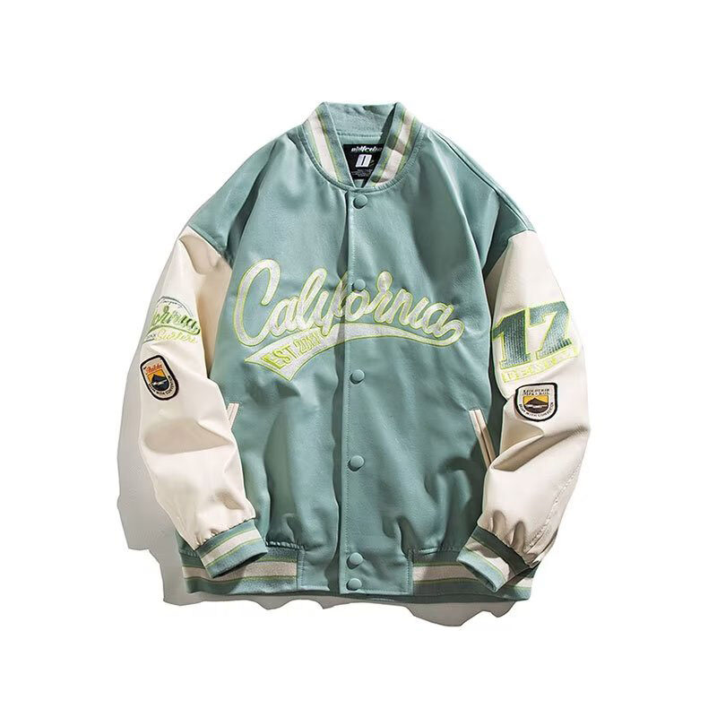 SINRANSINYA丨Men's jacket - leather jacket baseball uniform male couple jacket embroidered casual coat
