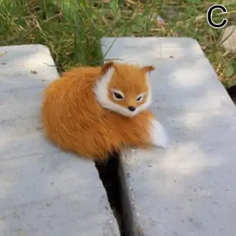 1 Pcs Simulasi Hewan Rubah Mainan Mewah Boneka Fotografi Untuk