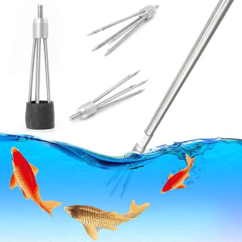 5 Prong Memancing Ikan Katak Belut Salmon Berduri Stainless Tombak Pertunjukan M8 Baut Panjang