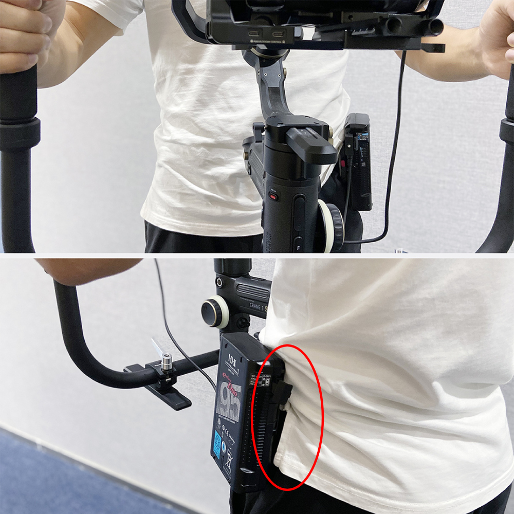SmallRig Mini V Mount Battery Plate with Belt Clip 2990