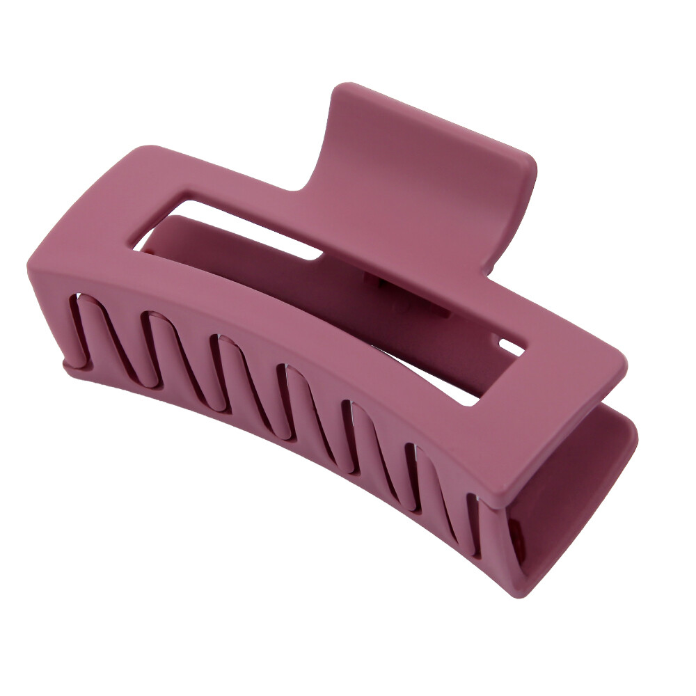 Women's Hair Clip Big Strong Hold Hairpin Multi-function Rectangular Thick Solid Color Shark Hair Clip 6 Colors Available